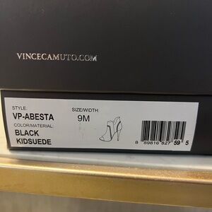 Vince Camuto Black Kidsuede Heels